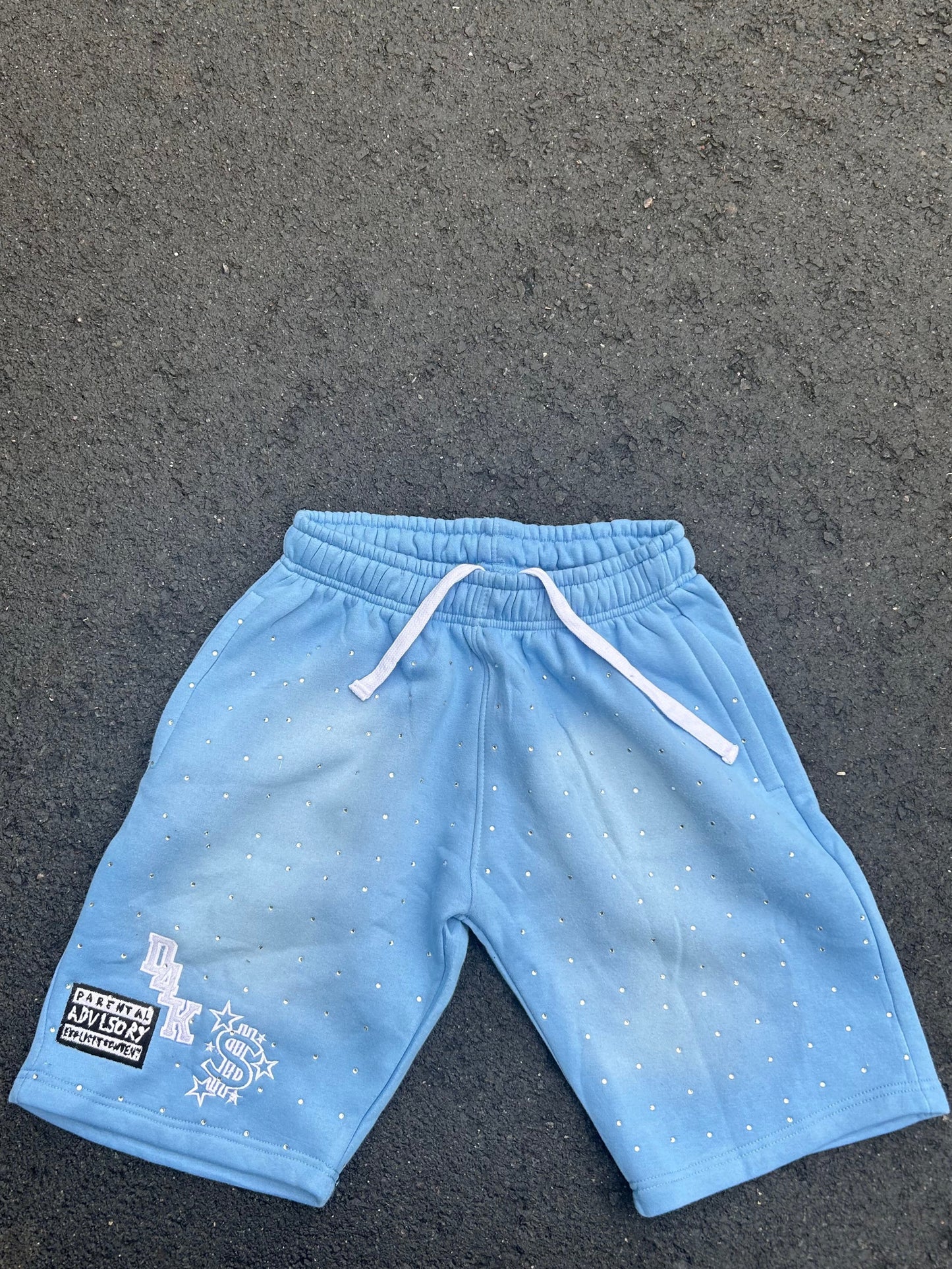D4K  Rhinestones shorts